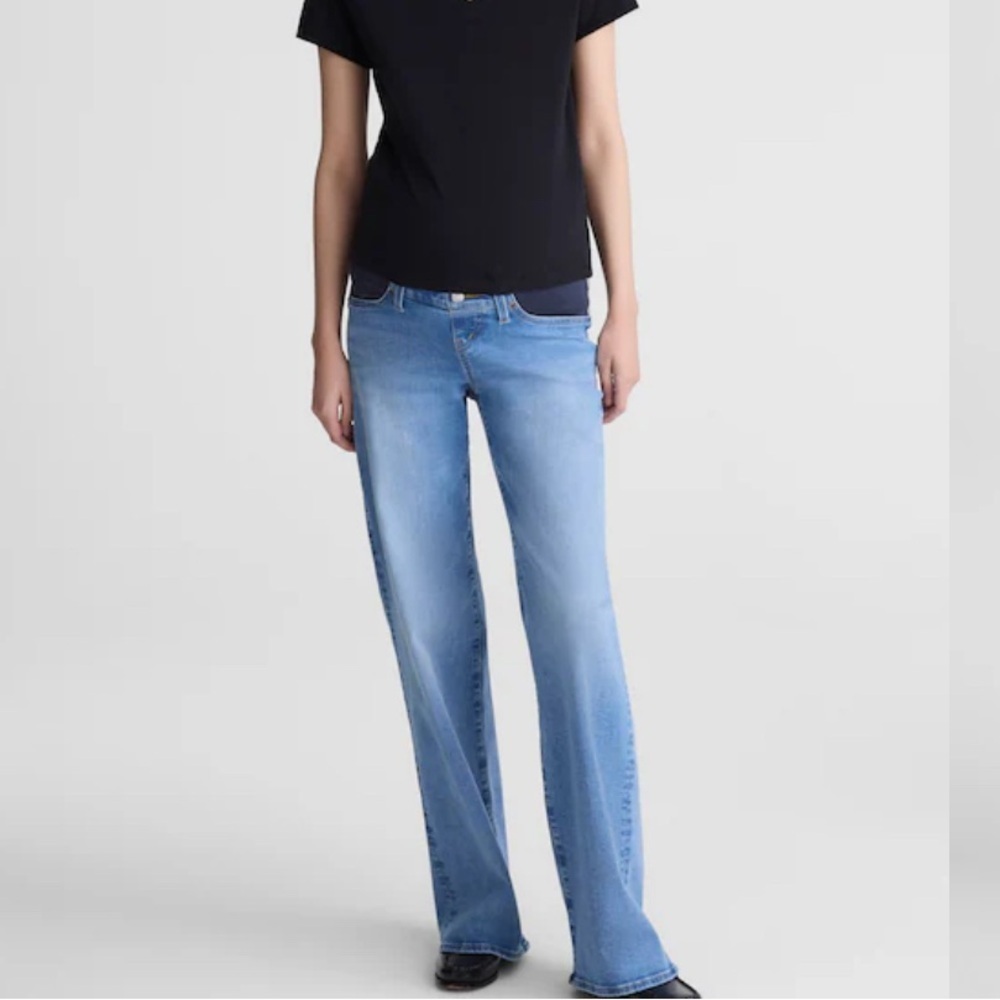 Madewell The Perfect Vintage Maternity Wide Leg jeans size 26